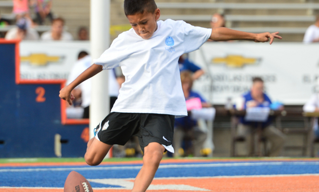 Winners from the Price’s Creameries Sun Bowl Punt, Pass and Kick Presented by the City of El Paso Parks and Recreation